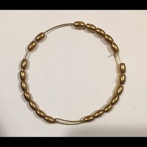 Alex and Ani Gold Thin Beaded Bracelet